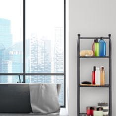 UNBRANDED Ozek talni regal s 4 policami 