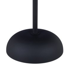 UNBRANDED Okrogla stranska mizica v črni barvi 
