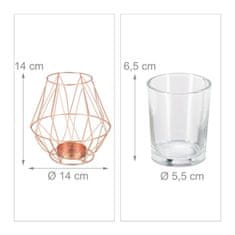 UNBRANDED Geometrično držalo za čajne svečke 