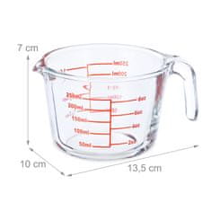 UNBRANDED Stekleni merilni vrč 250 ml 