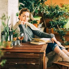 UNBRANDED Set 12 steklenih svetilk v srebrni barvi 
