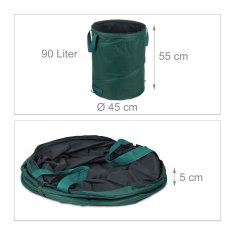 UNBRANDED 3 kos. vrtne vreče 90 l 