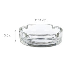 UNBRANDED Stekleni pepelniki - set 4 