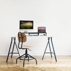 UNBRANDED Črno stojalo za 2 monitorja 