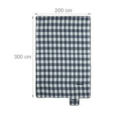 UNBRANDED Piknik odeja 300 x 200 cm karo 