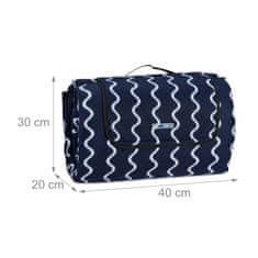 UNBRANDED Piknik odeja 300 x 200 cm valoviti vzorec 