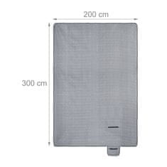 UNBRANDED Piknik odeja 300 x 200 cm ribja kost 