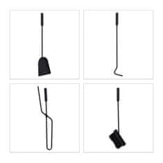 UNBRANDED Kamin 5 delni v črni barvi 