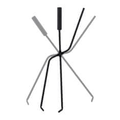 UNBRANDED Kamin 5 delni v črni barvi 