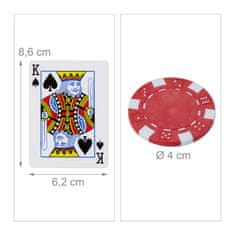 UNBRANDED Kovček za poker s 100 žetoni 
