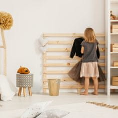 UNBRANDED Okrogel lesen koš za smeti 