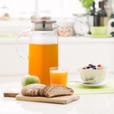 UNBRANDED Stekleni vrč s pokrovom 1,5 l 