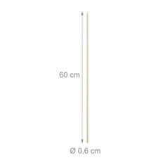 UNBRANDED Palice za rože 60 cm v kompletu po 50 kom 