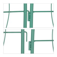 UNBRANDED Rešetka 150 cm set 2 zelenih 