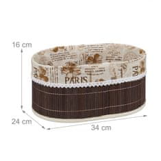 UNBRANDED Košara za kruh Paris v rjavi barvi 