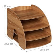 UNBRANDED Predal za dokumente s 4 predelki 
