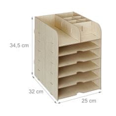 UNBRANDED Predal za dokumente s 4 predelki 