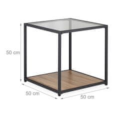 UNBRANDED Kvadratna stranska mizica 