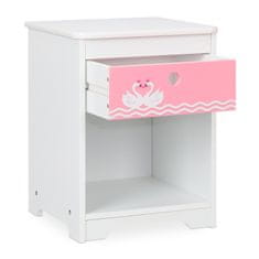 UNBRANDED Nočna omarica za otroke Swan 