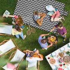 UNBRANDED XXL piknik odeja s cikcak vzorcem 