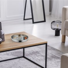 UNBRANDED Servirni pladenj v srebrni barvi 