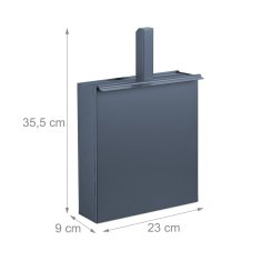 UNBRANDED Pepelnik z lopatko v antracitni barvi 