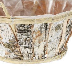 UNBRANDED Brezov okrogel cvetlični lonec Set 3 kom 