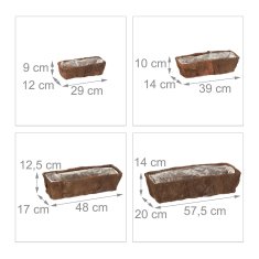 UNBRANDED Set 4 škatlic za rože 