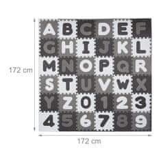 UNBRANDED Puzzle podloga z ABC in številkami 