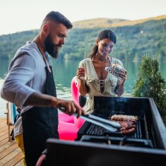 UNBRANDED Klešče za žar iz nerjavečega jekla 