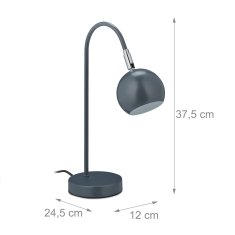 UNBRANDED Siva namizna svetilka 