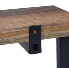 UNBRANDED Industrijski stenski regal s 3 policami 