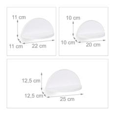 UNBRANDED Set 3 stenskih polic v beli barvi 