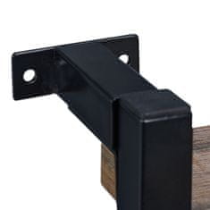 UNBRANDED Industrijski stenski regal s 4 policami 