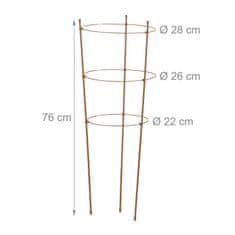 UNBRANDED Komplet 2 kosov rjavega plazilca 76 cm 