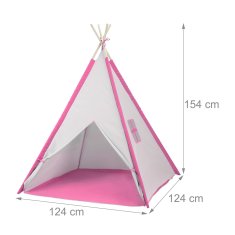 UNBRANDED Igralni šotor Tepee s talno podlogo 