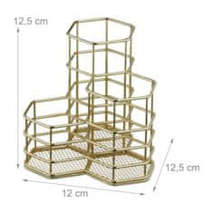 UNBRANDED Držalo za čopiče s 3 predelki 