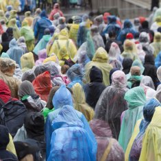 UNBRANDED Dežni pončo za enkratno uporabo, set 20 kosov 