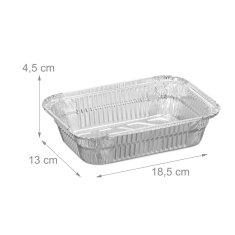 UNBRANDED Aluminijasta posoda za žar, set 50 kom 