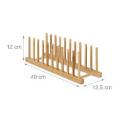 UNBRANDED komplet 2 stojal za krožnike iz bambusa 