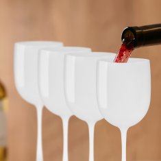 UNBRANDED Plastični kozarci za vino, set 6 kosov 