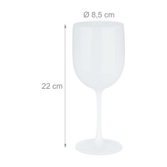 UNBRANDED Plastični kozarci za vino, set 6 kosov 