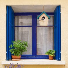 UNBRANDED Deco Birdhouse Blue Roof 