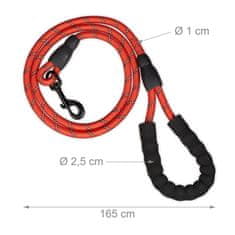 UNBRANDED Podložen pasji povodec rdeč 150 cm 
