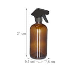 UNBRANDED Razpršilna steklenica Glass 500 ml Set 6 