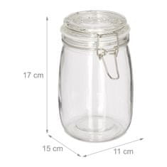 UNBRANDED 1000 ml kozarci za konzerviranje v kompletu 6 