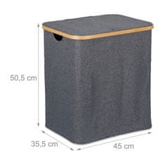 UNBRANDED Koš za perilo s pokrovom 80 l 