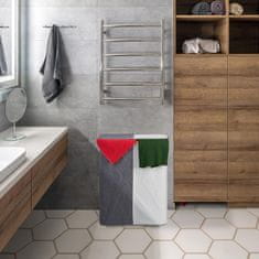 UNBRANDED Koš za perilo z 2 prekati 110 l 