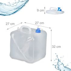 UNBRANDED Zložljiva posoda za vodo Set 4 20 l 
