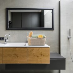 UNBRANDED Žičnata košara z lesenim ročajem 
